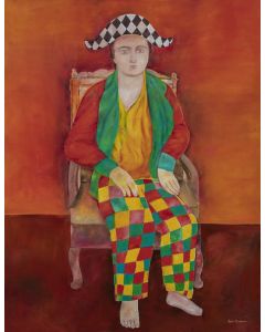 Evariste as Harlequin 