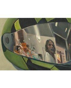 Self-Reflection on Helmet Visor