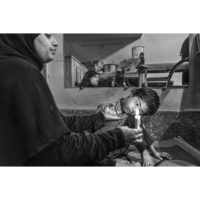 Mustafa with his Mother at Chingari Trust