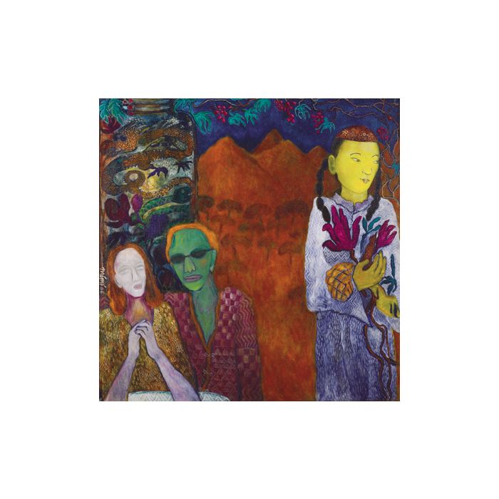 A couple Posing Against a Prop