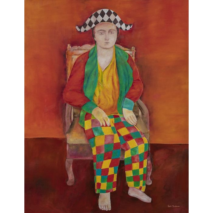 Evariste as Harlequin 