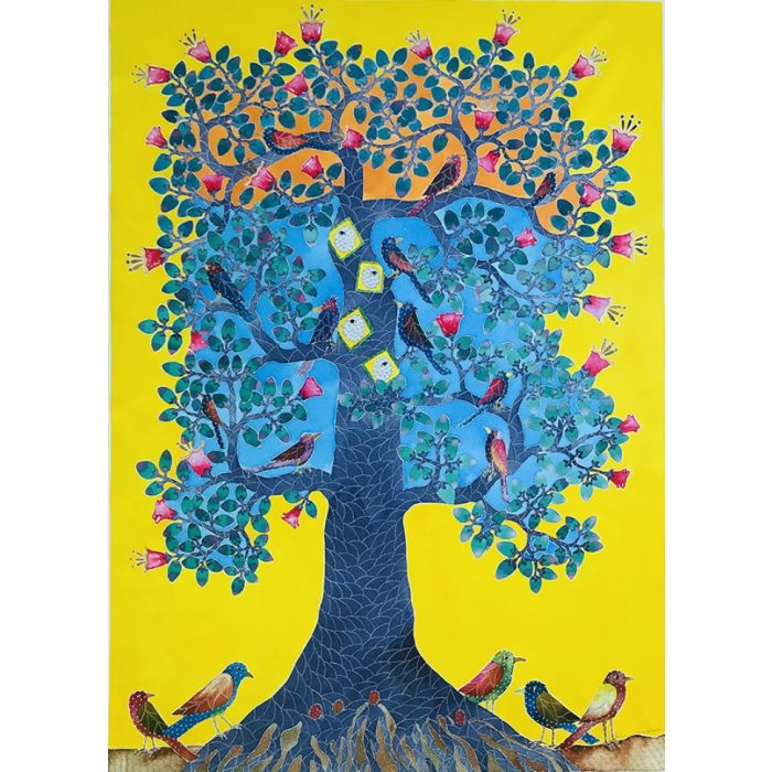 Silk Cotton Tree and Woodpecker 