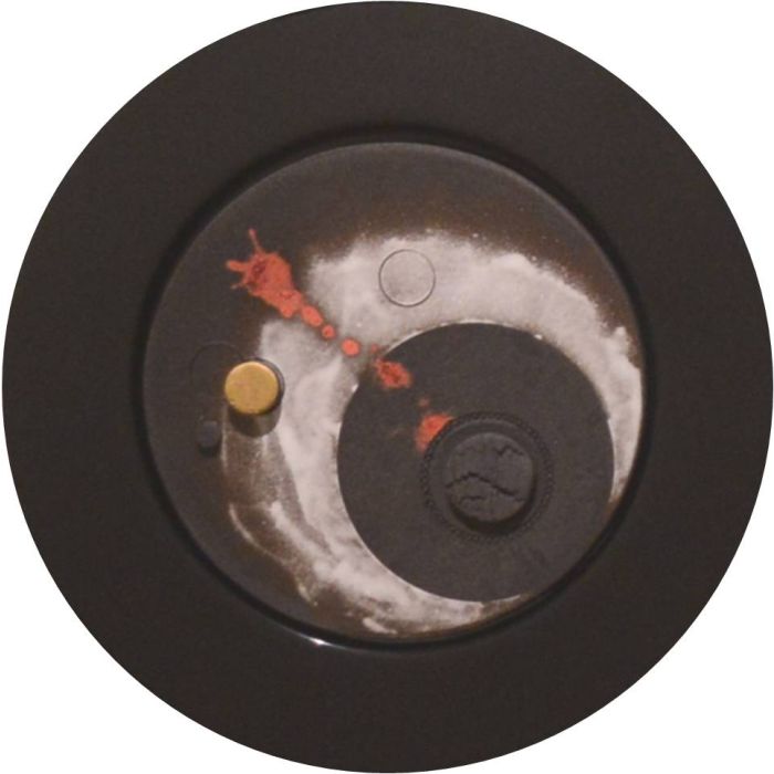 Circle with Many centers and no Circumference, Framed Disc Black 2