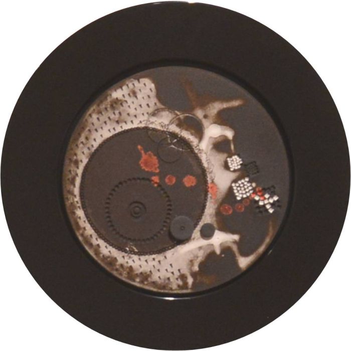Circle with Many centers and no Circumference, Framed Disc Black 5