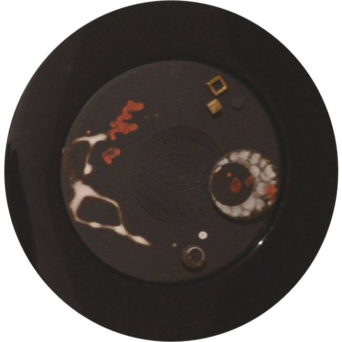 Circle with Many centers and no Circumference, Framed Disc Black 8