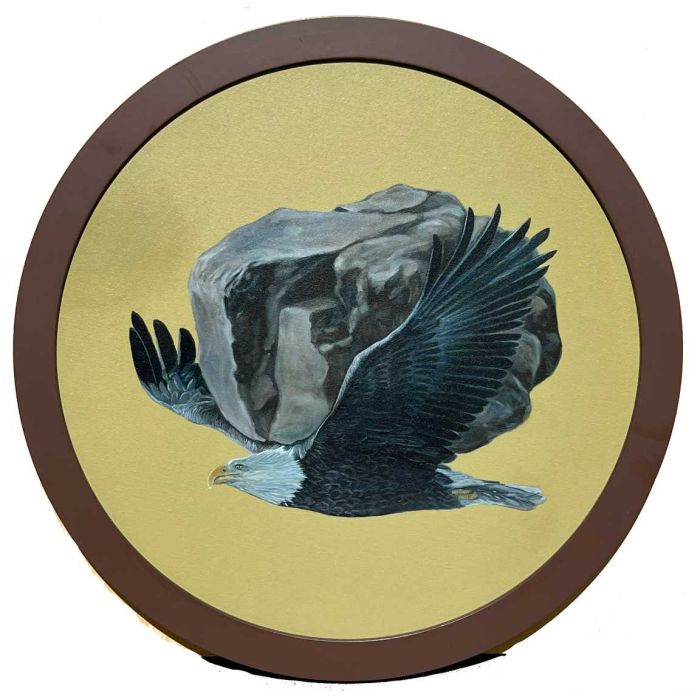 Eagle Carrying a stone (Bird Series)