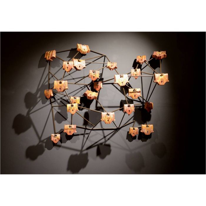 Locked vulnerabilities, Metal constellation frame with 25 locks
