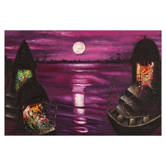 Moonlight with Temples